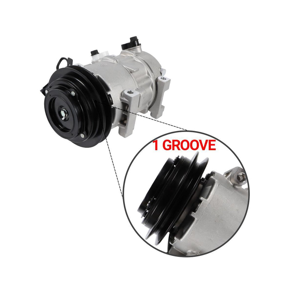 TE16-0023A A/C Compressor 1PK 12V for Kioti Tractor - image 2