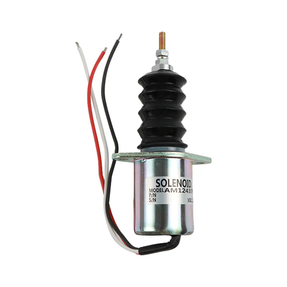 AM102863 12V Fuel Shut Off Stop Solenoid Valve for John Deere 675B 7775 575 4475 675 570 5575 F935 6675 955