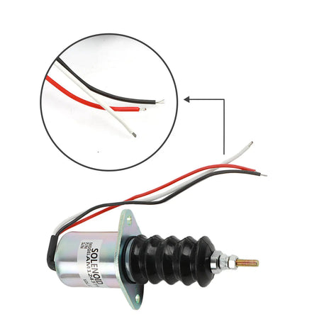 fuel shut-off solenoid AM102863 for John Deere 675B 7775 575 4475 675 570 5575 F935 - image 4