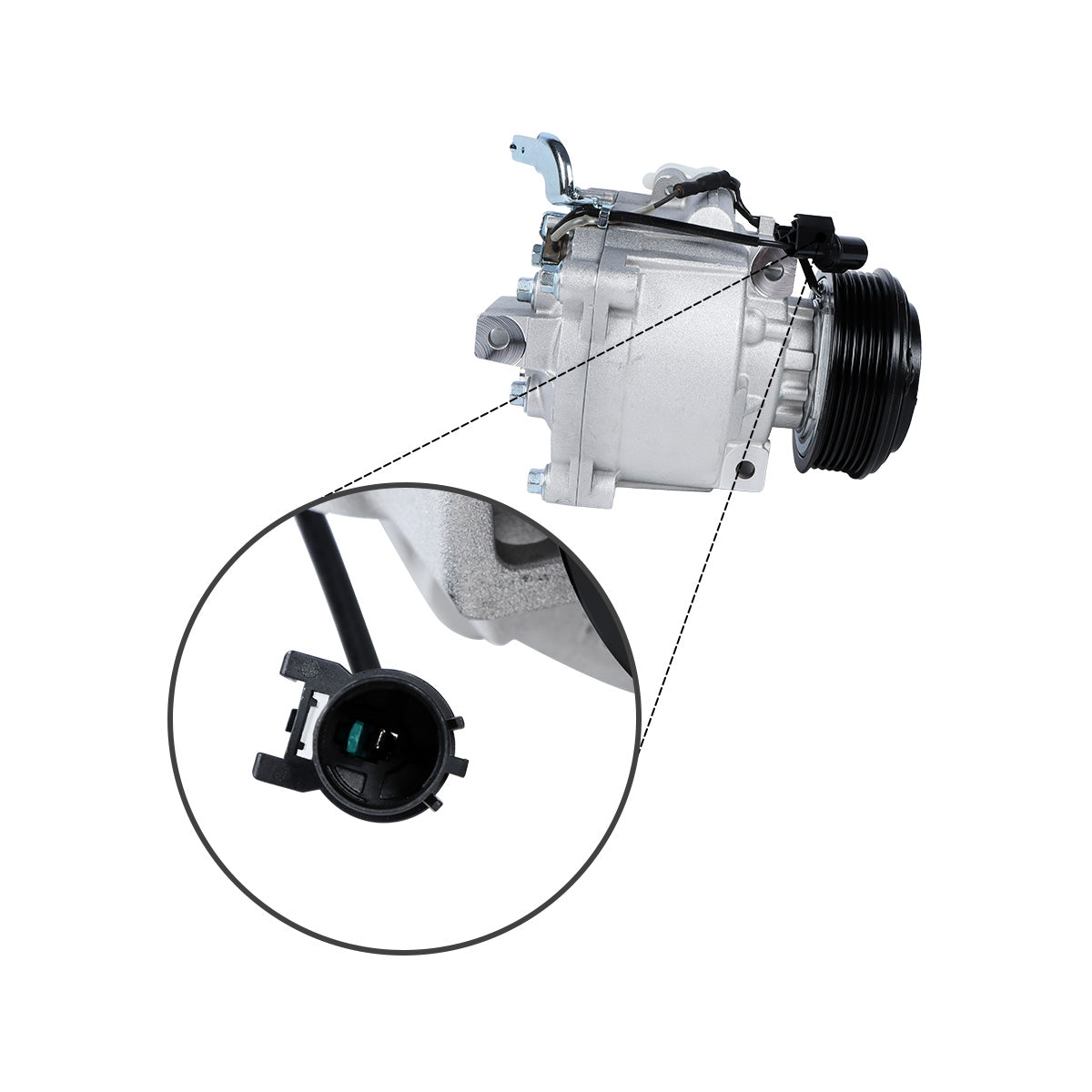 A/C Compressor 7813A215 for Mitsubishi Lancer - image 3