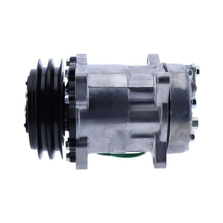 VOE15082744 2PK 12V A/C Compressor for Volvo Backhoe Loader BL60B BL61B