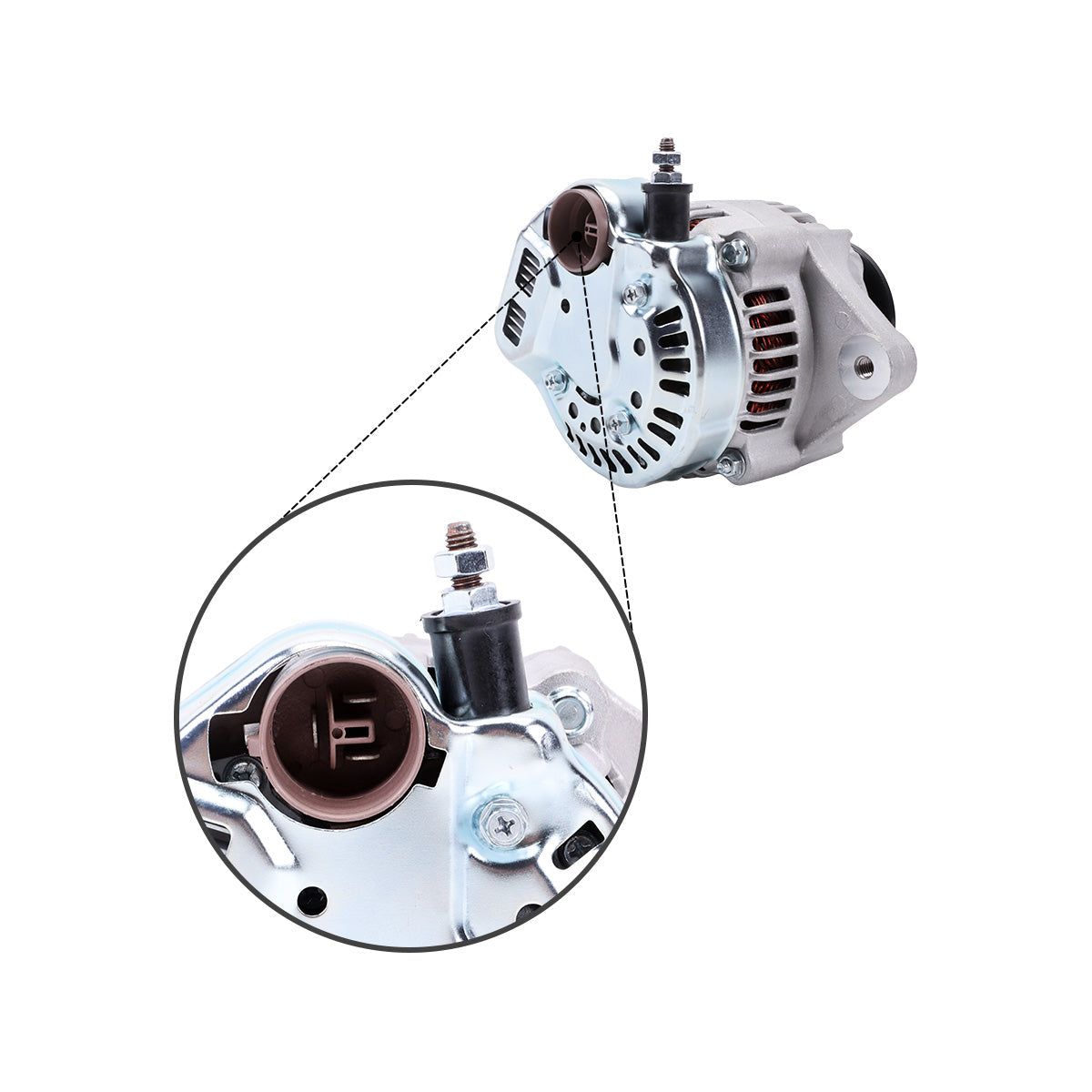 100211-4540 12V 35A alternator for Toyota 4Y 5K Forklift - image 3