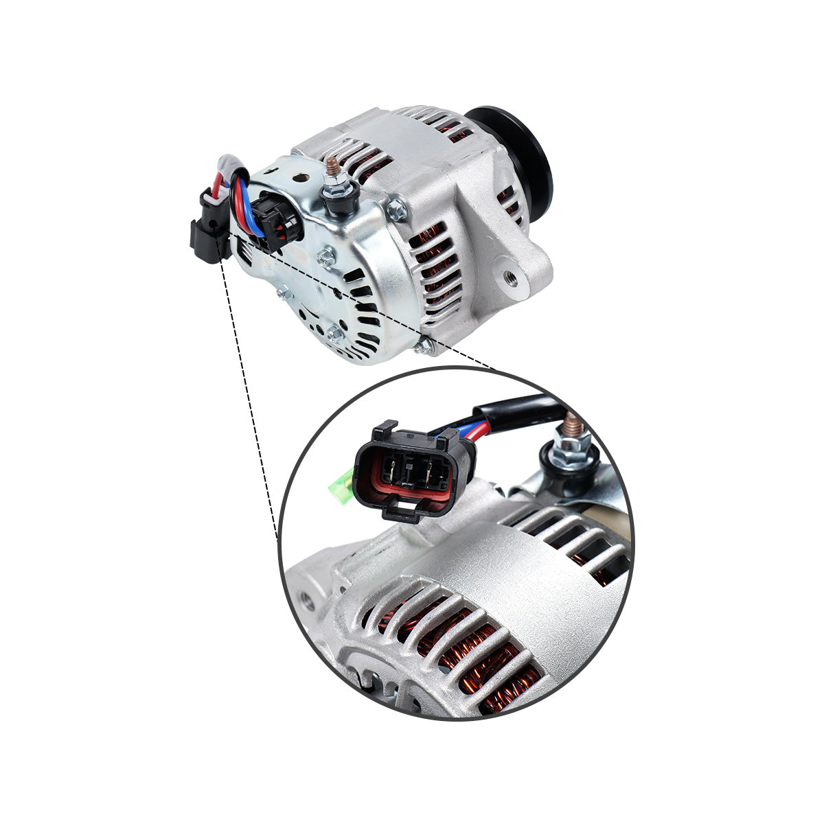 7481809 12V 40A alternator for Caterpillar CAT Bobcat 321 322 323 325 Loader 453 463 553 - image 3