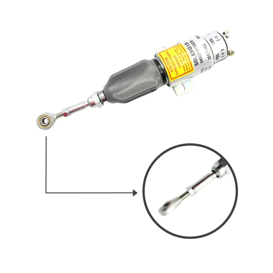 Topsealkit B4002-1115030 fuel shut-off solenoid, for Komatsu PC60-7 PC200-7 Excavator - image 2