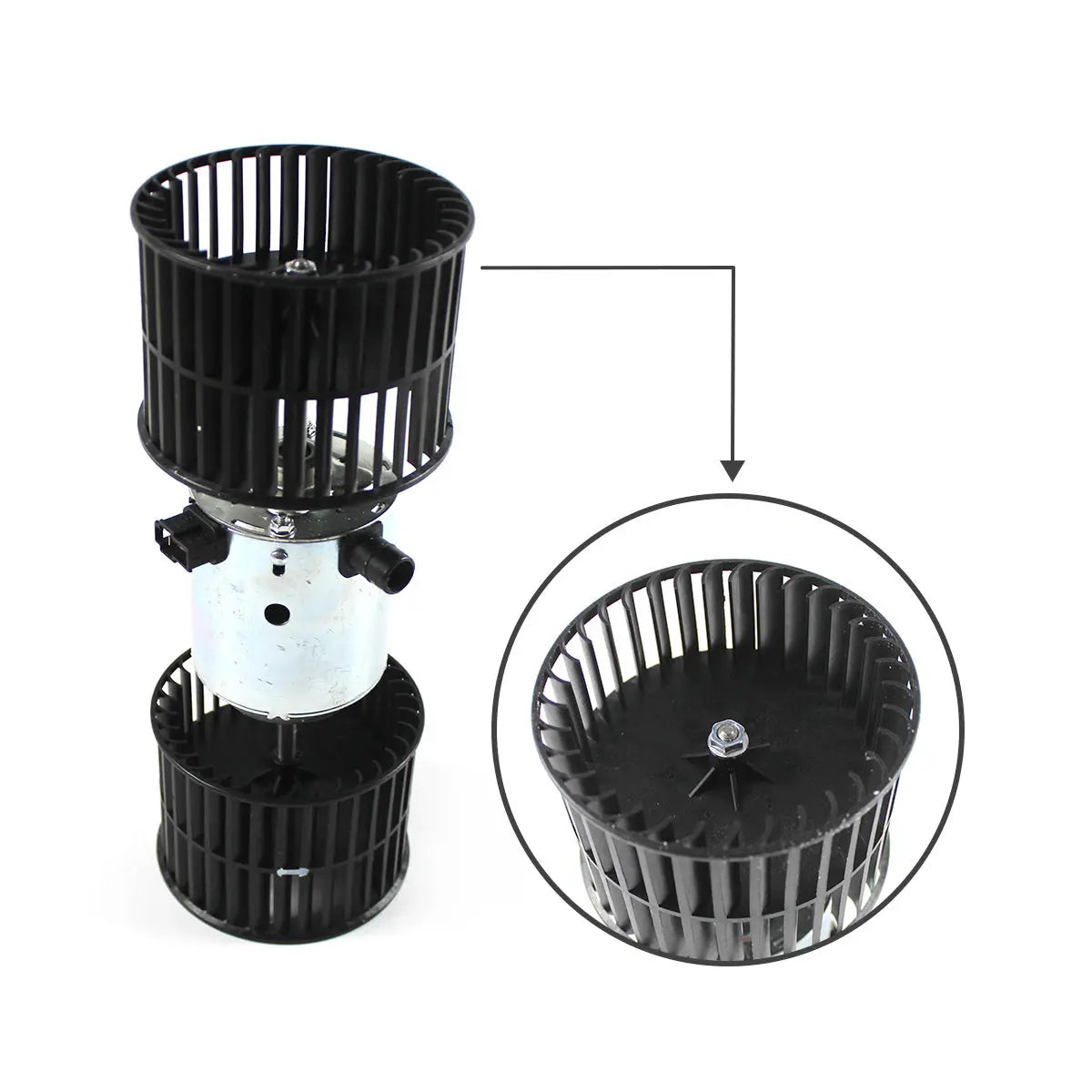 Hitachi Blower Motor Y-SSMZ113-12 (YSSMZ11312) for ZAX70 ZX70 ZX60 ZX80 - image 2