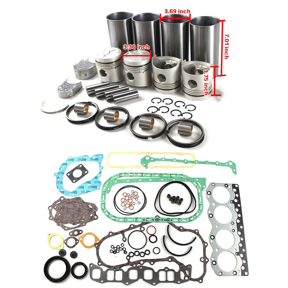 C240 C240PKJ C240PKG Engine Rebuild Kit for Isuzu TCM Komatsu Forklift - image 2
