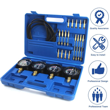 4-Gauge Motorcycle Carburetor Synchronizer Vacuum Gauge Set for Honda Yamaha Kaw - image 2
