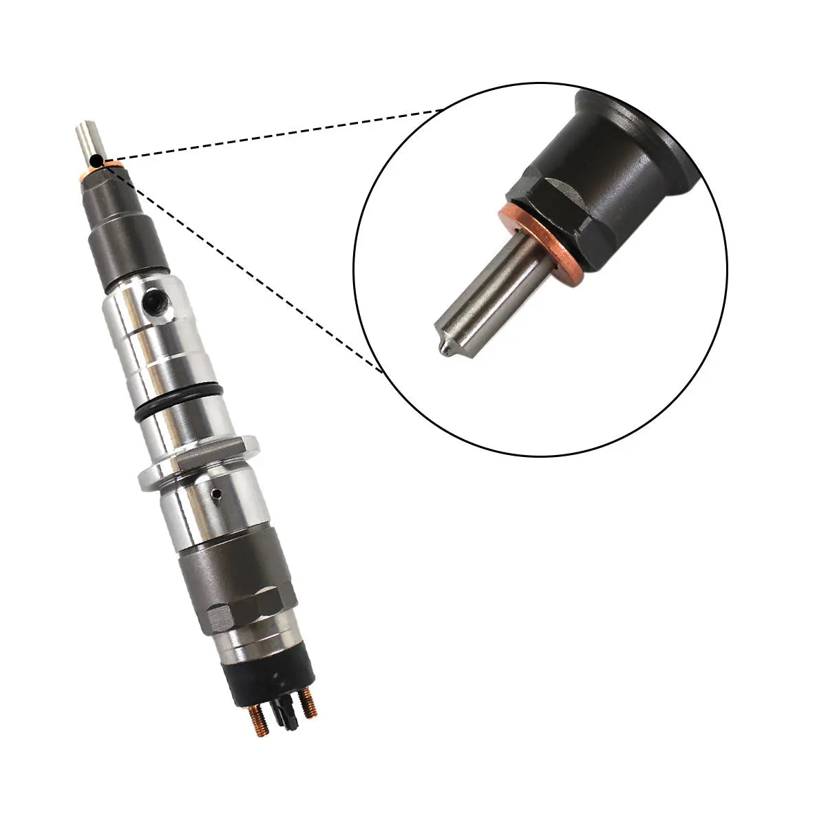 Common Rail Fuel Injector 0445120272 5263305 Compatible with Case Cummins QSC8.3 8.3L Komatsu