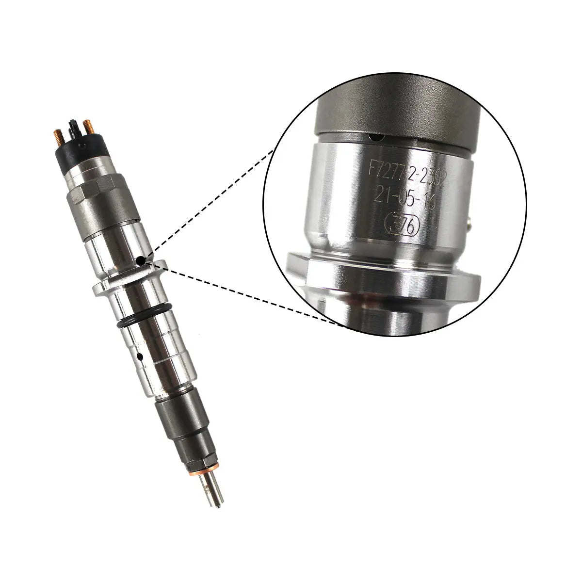 Common Rail Fuel Injector 0445120272 5263305 Compatible with Case Cummins QSC8.3 8.3L Komatsu