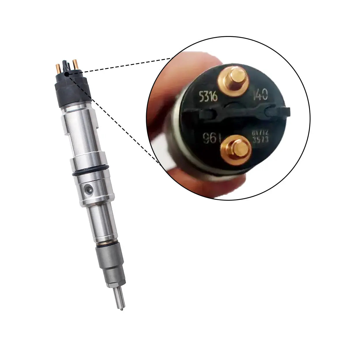 Common Rail Fuel Injector 0445120415 Compatible with Heavy Trucks Man MC13 Bosch