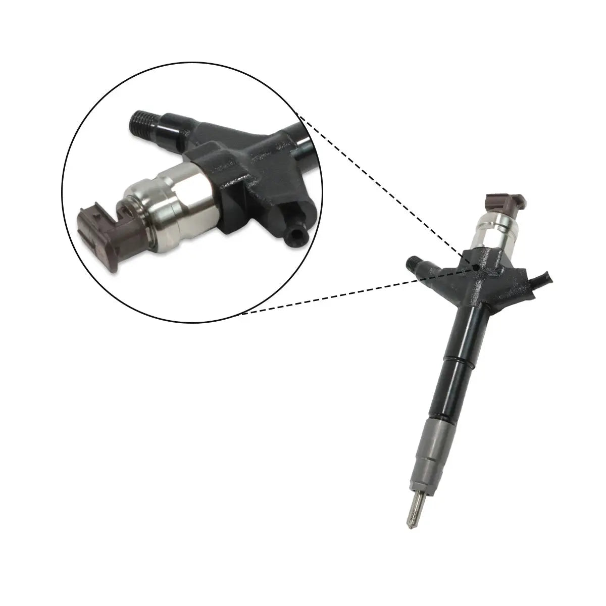 Common Rail Fuel Injector 295050-1060 166003XN0A Compatible with Denso Nissan YD25 Engine Navara Pathfinder NP300 2.5 D