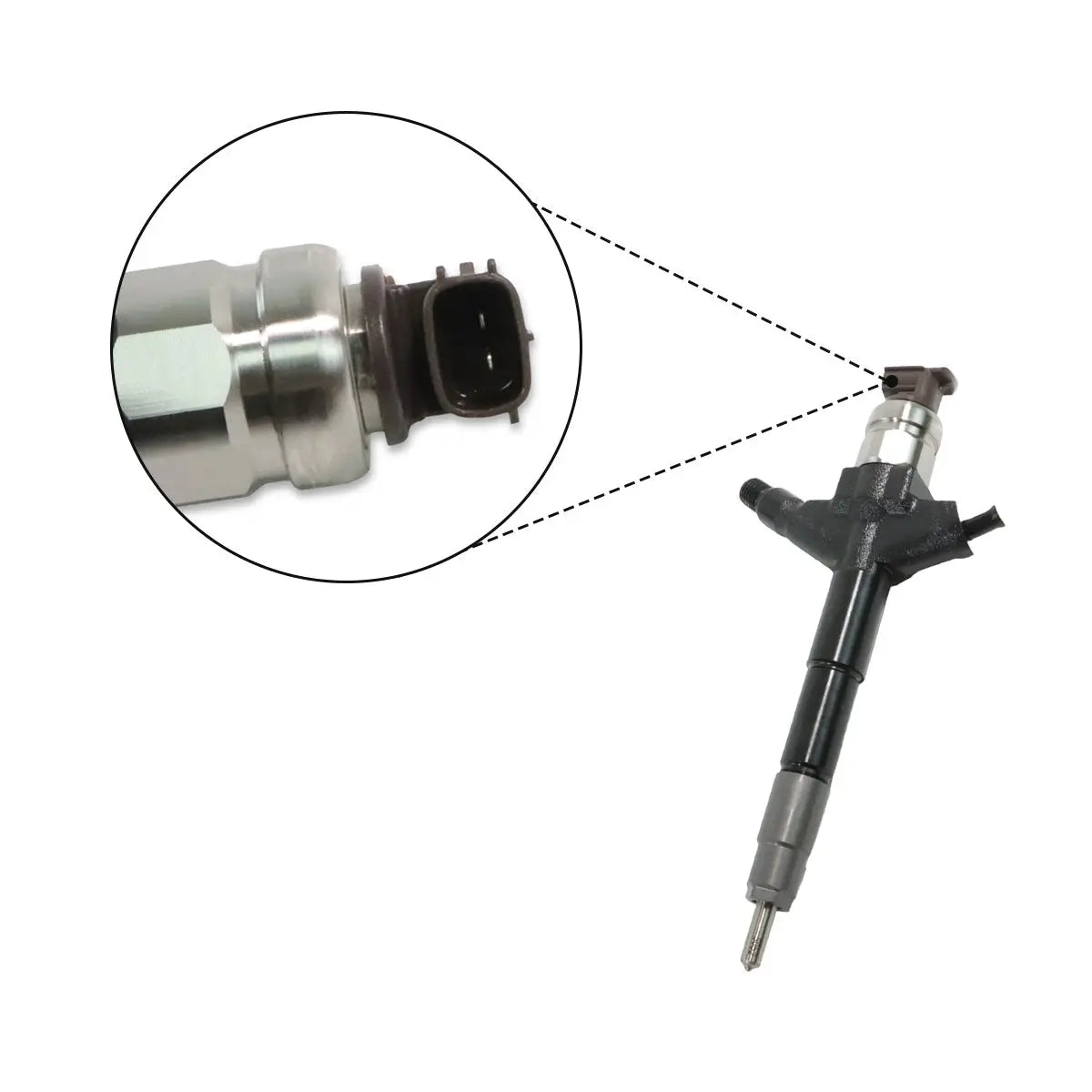 Common Rail Fuel Injector 295050-1060 166003XN0A Compatible with Denso Nissan YD25 Engine Navara Pathfinder NP300 2.5 D