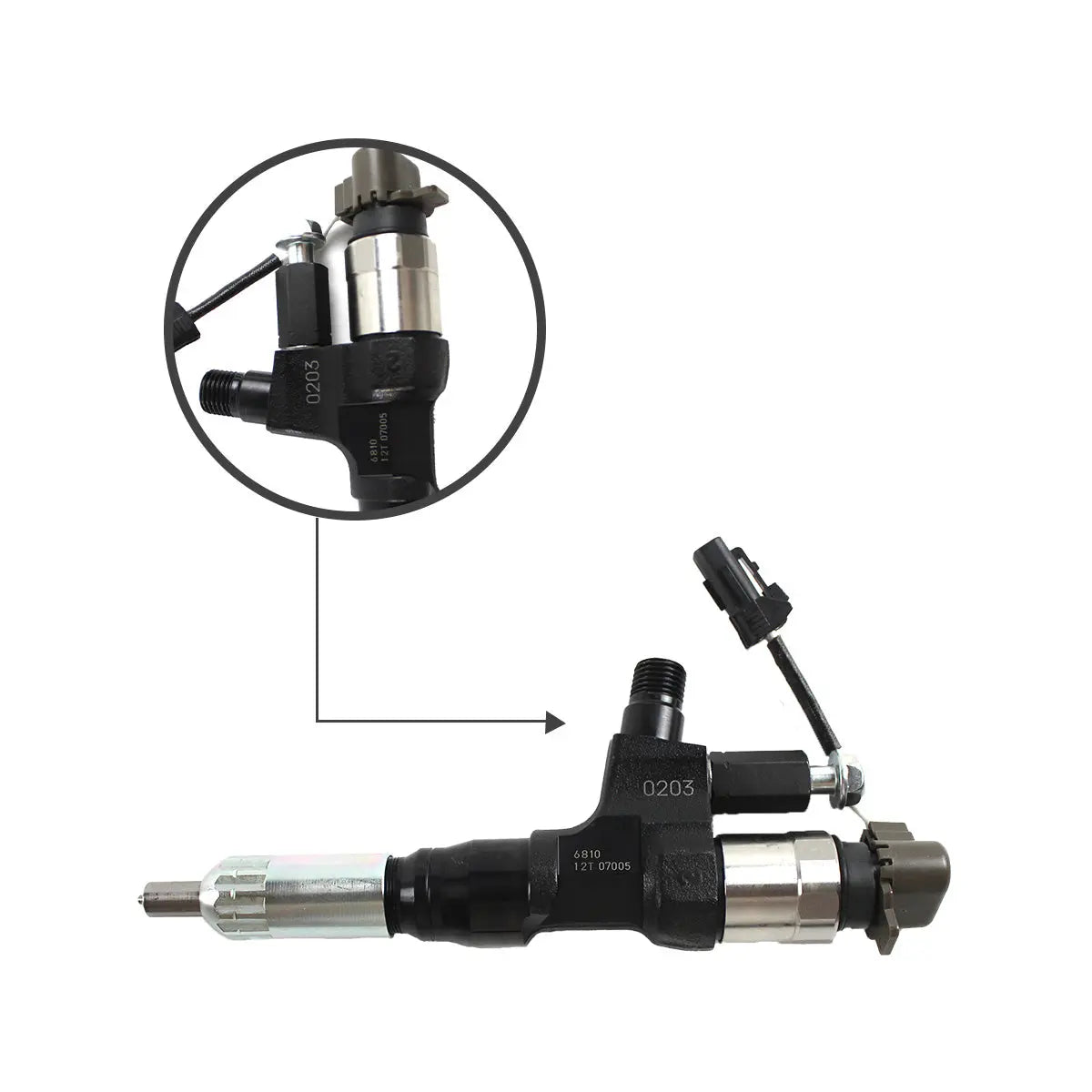 VH23670E0012 Fuel Injector Compatible with Kobelco SK350-8 Hino J08E Engine