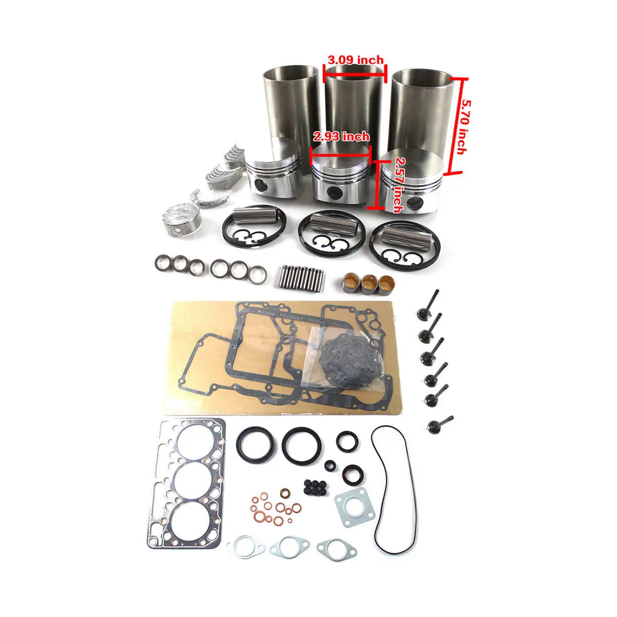 D950 D950BH D950B Engine Overhaul Rebuild Kit for Kubota Engine KH41 KH61 Tractor - image 2