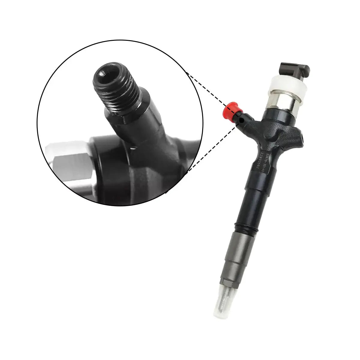 Common Rail Fuel Injector 23670-30140 Compatible with Toyota Hilux Land Cruiser 1KD-FTV Engine