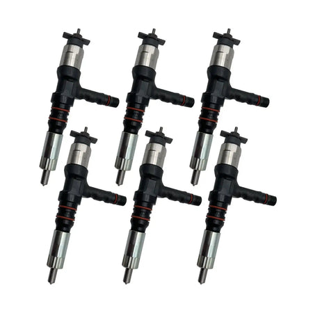 095000-6140 6261-11-3200 Fuel Injector Compatible with Komatsu 6D140 Engine PC800-8 Excavator