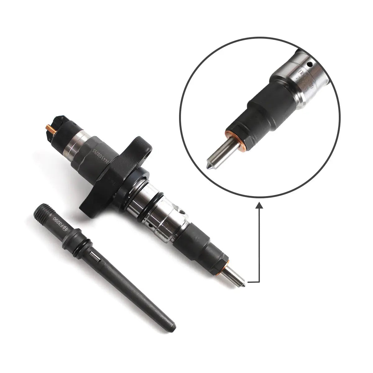 /6PCS Diesel Fuel Injector with Connect Tube 0986435503 0445120255 Compatible with 2003-2004 Dodge Pick-up Ram Cummins 5.9L Engine