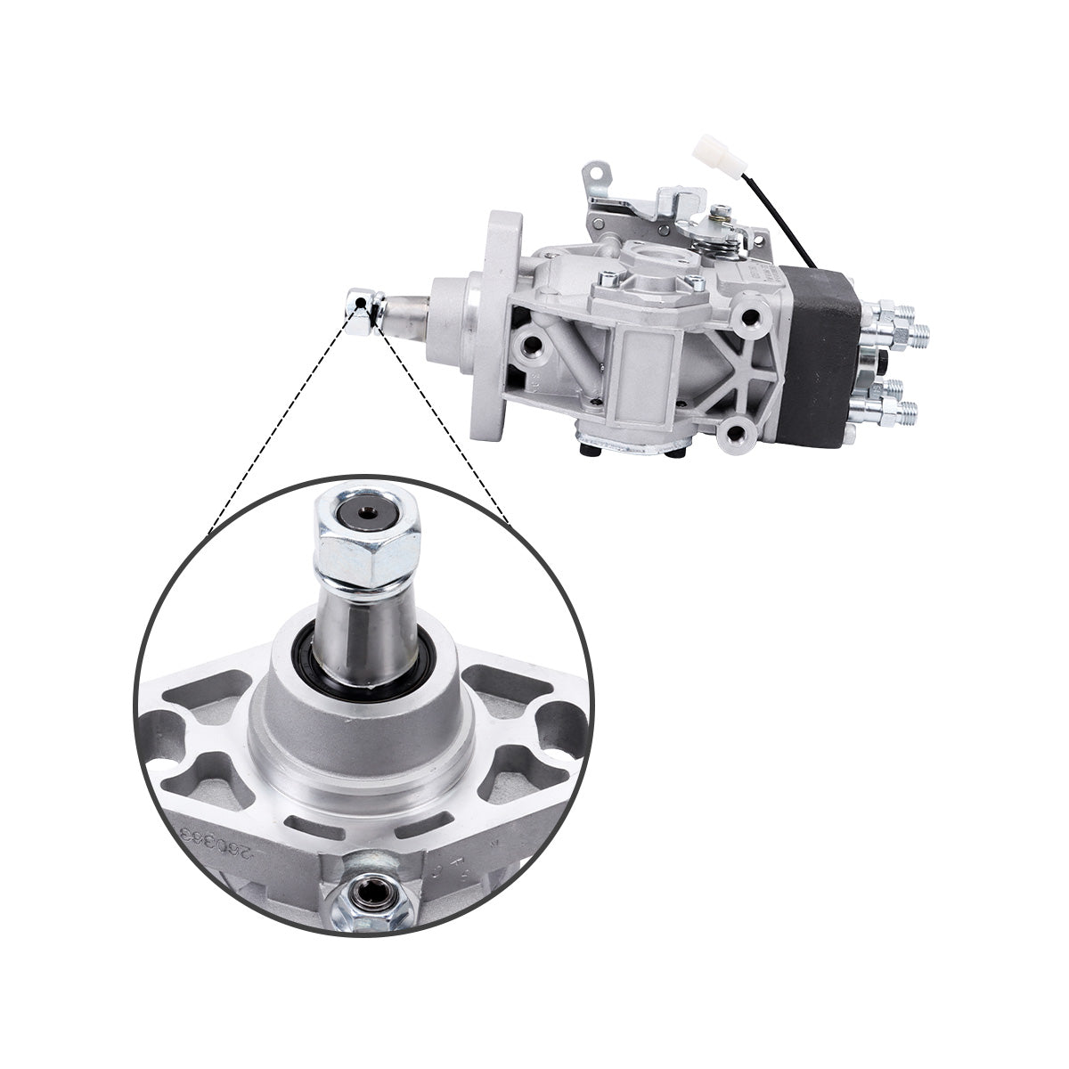 196000-5030 fuel injection pump for Mitsubishi S4S-DT S4S Engine Caterpillar Loader 268B 287B - image 2