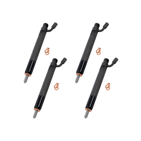 4-Pack Fuel Injector 0-432-191-300 3802238 3966818 KBAL105P29 Compatible with Cummins Case DIesel Engine