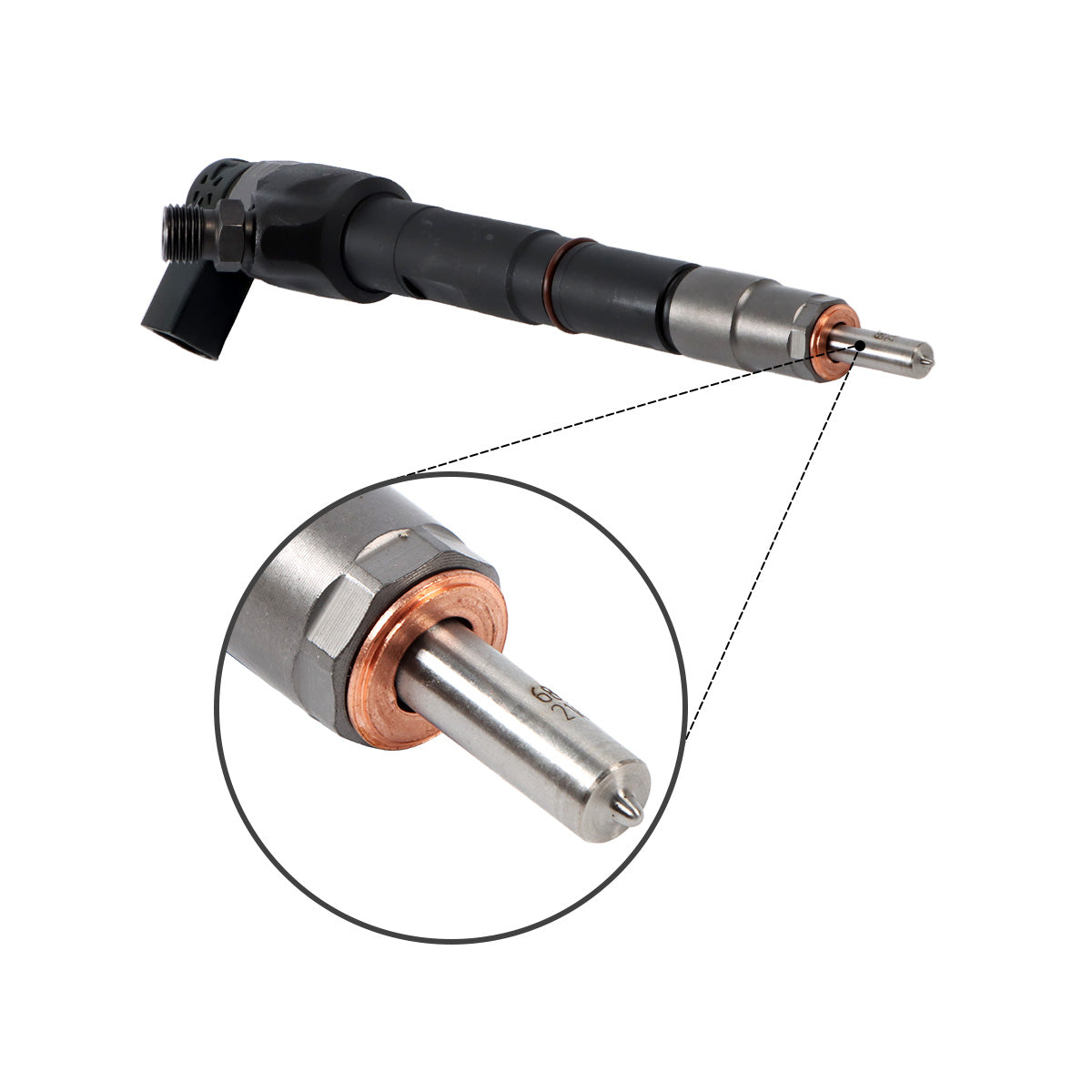 Fuel Injector 03L130277J 03L130277Q 0445110369 Compatible with VW Audi 2.0 Engine