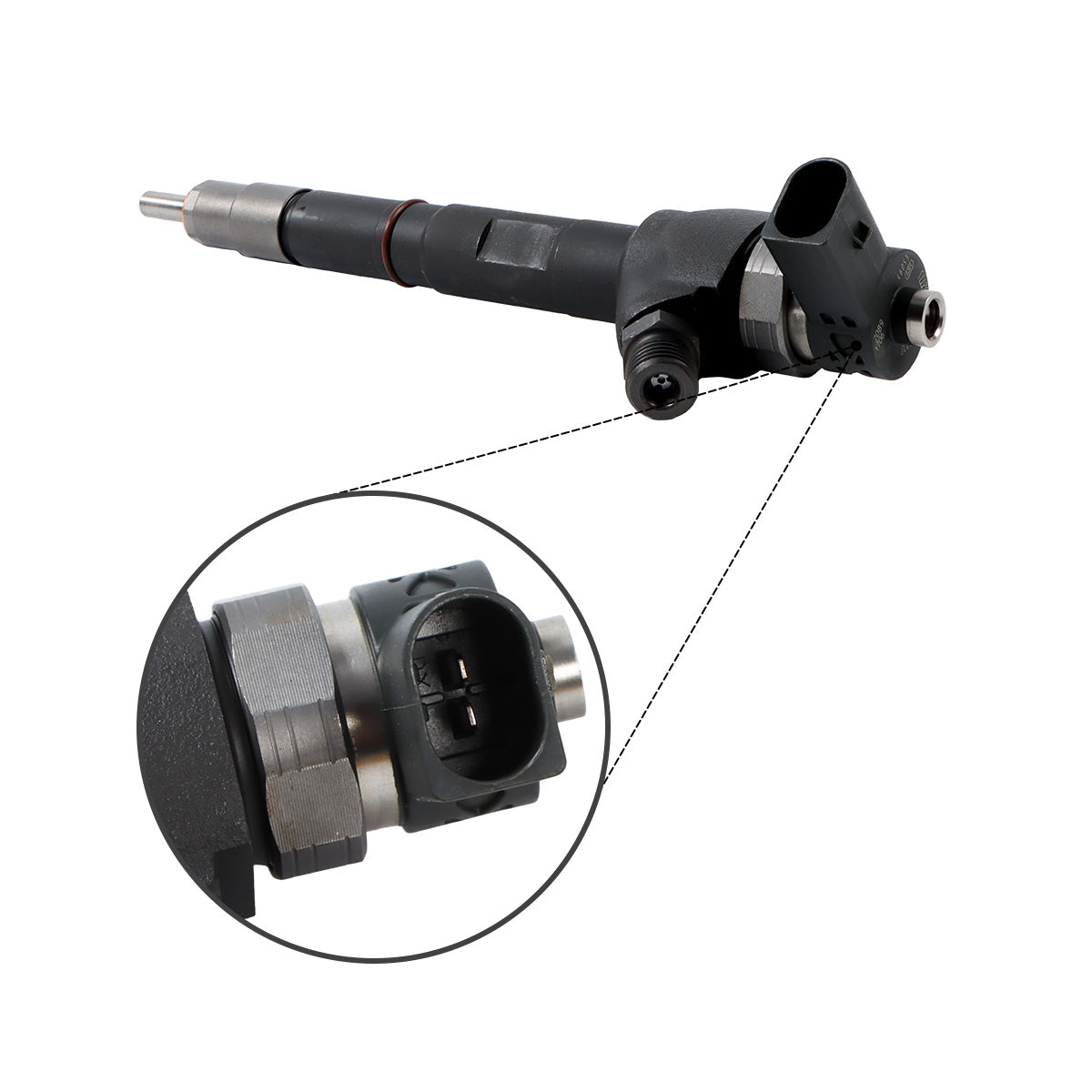 Fuel Injector 03L130277J 03L130277Q 0445110369 Compatible with VW Audi 2.0 Engine