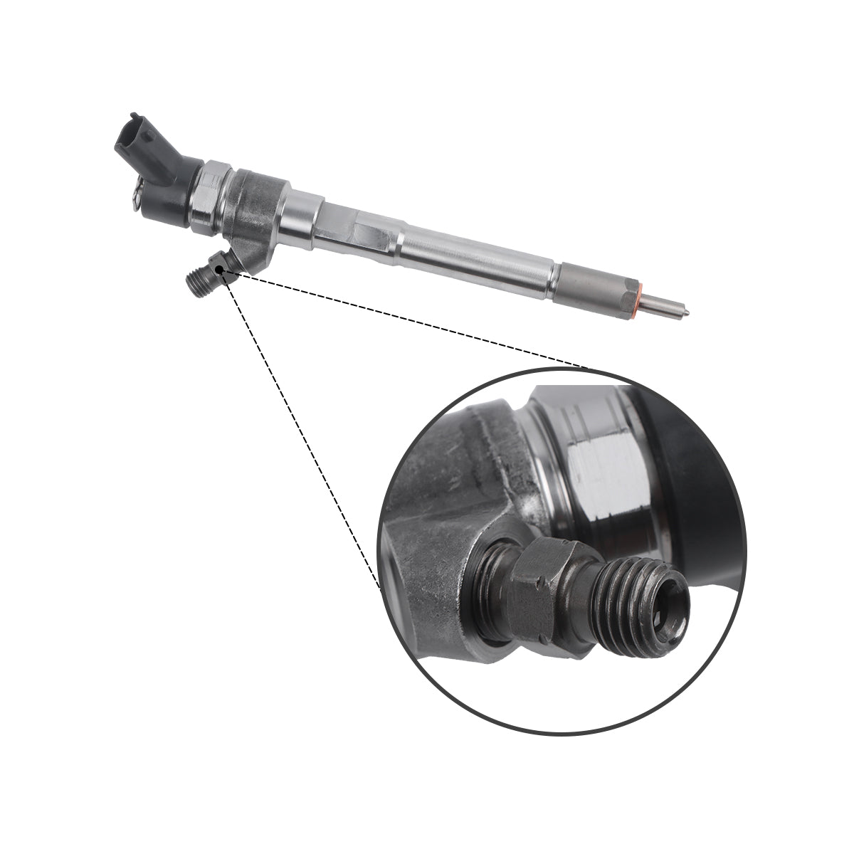 Fuel Injector 0445110254 Compatible with Hyundai Santa Fe Grandeur 2.2L VGT EU4