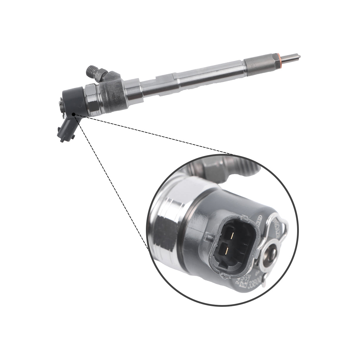 Fuel Injector 0445110254 Compatible with Hyundai Santa Fe Grandeur 2.2L VGT EU4