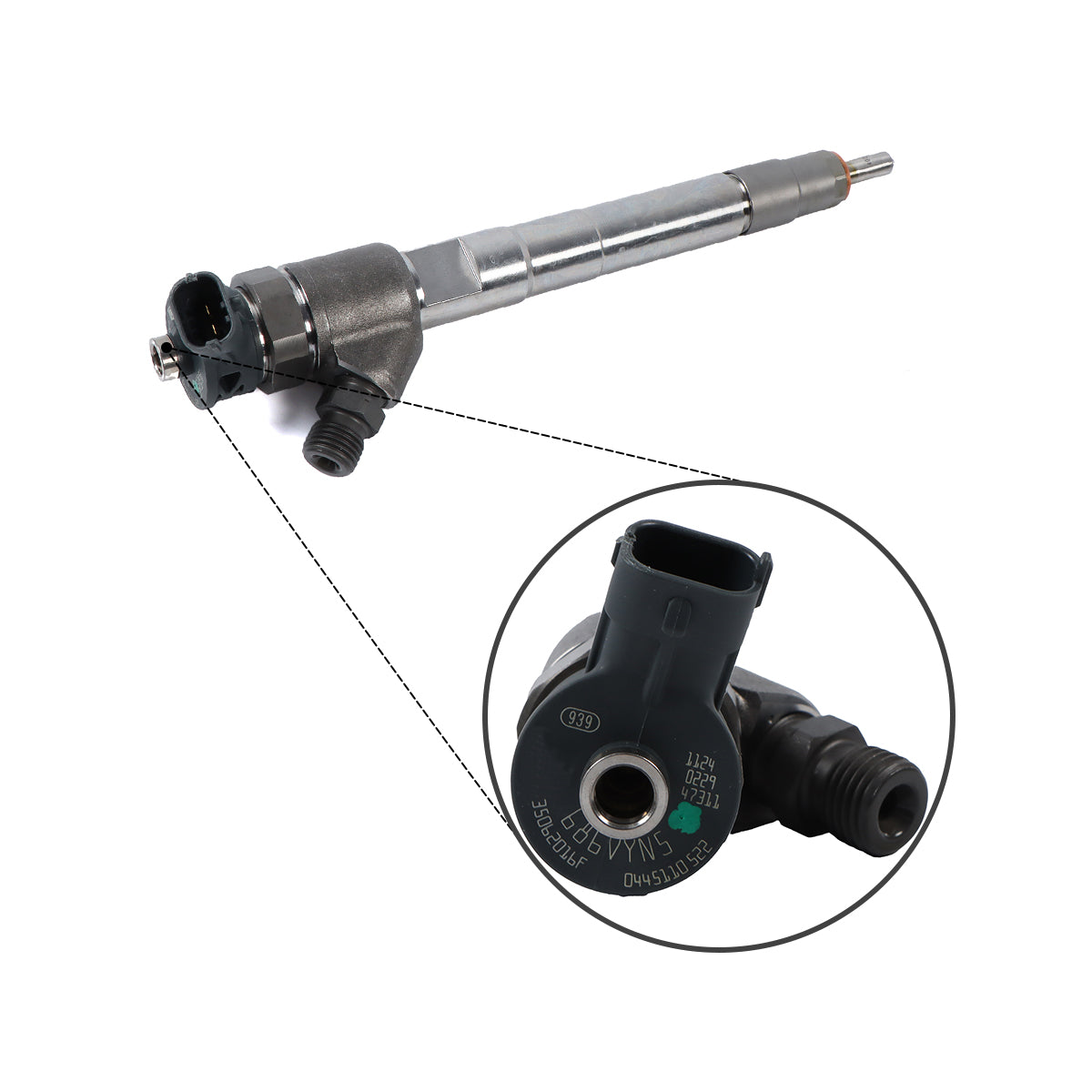 Fuel Injector 0445110522 68211302AA 46328458 Compatible with Jeep VM--23D EXF Diesel Engine