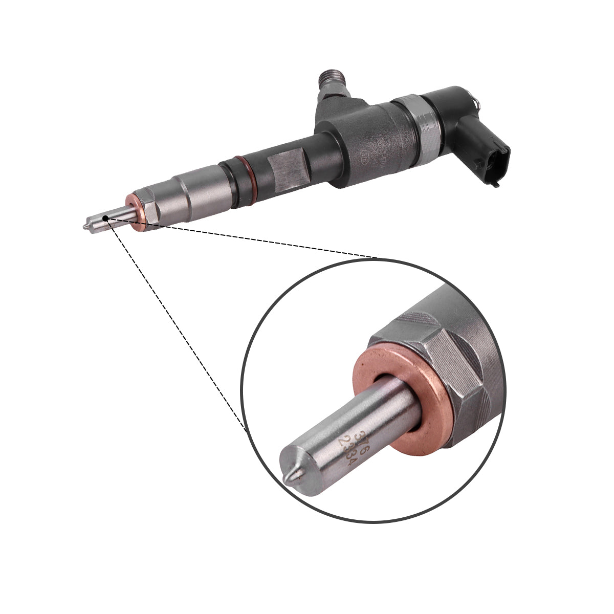 Fuel Injector 0445110777 1J801-53052 Compatible with Kubota V1803 V2403 Engine