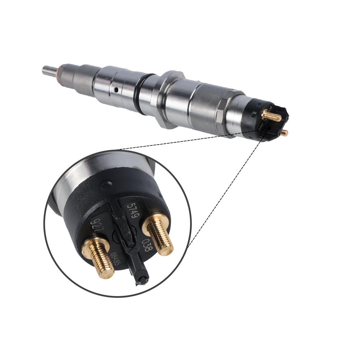 Fuel Injector 0445120038 Compatible with Cummins ISC ISL9 QSC8.3 QSL8.9 QSL9 Engine