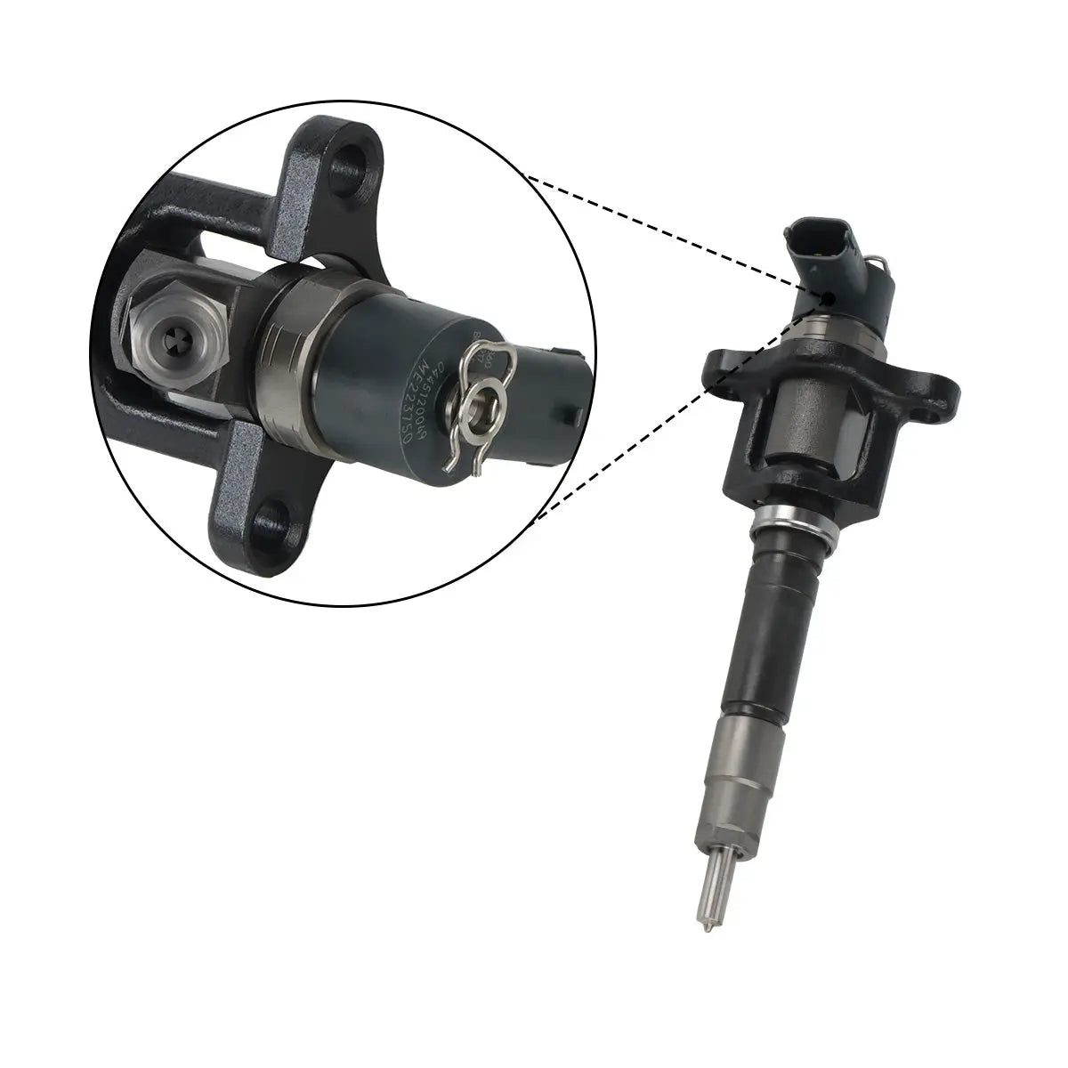 Fuel Injector 0445120049 ME223750 Compatible with Bosch Mitsubishi Fuso Canter FE 4M50 Engine 4.9L