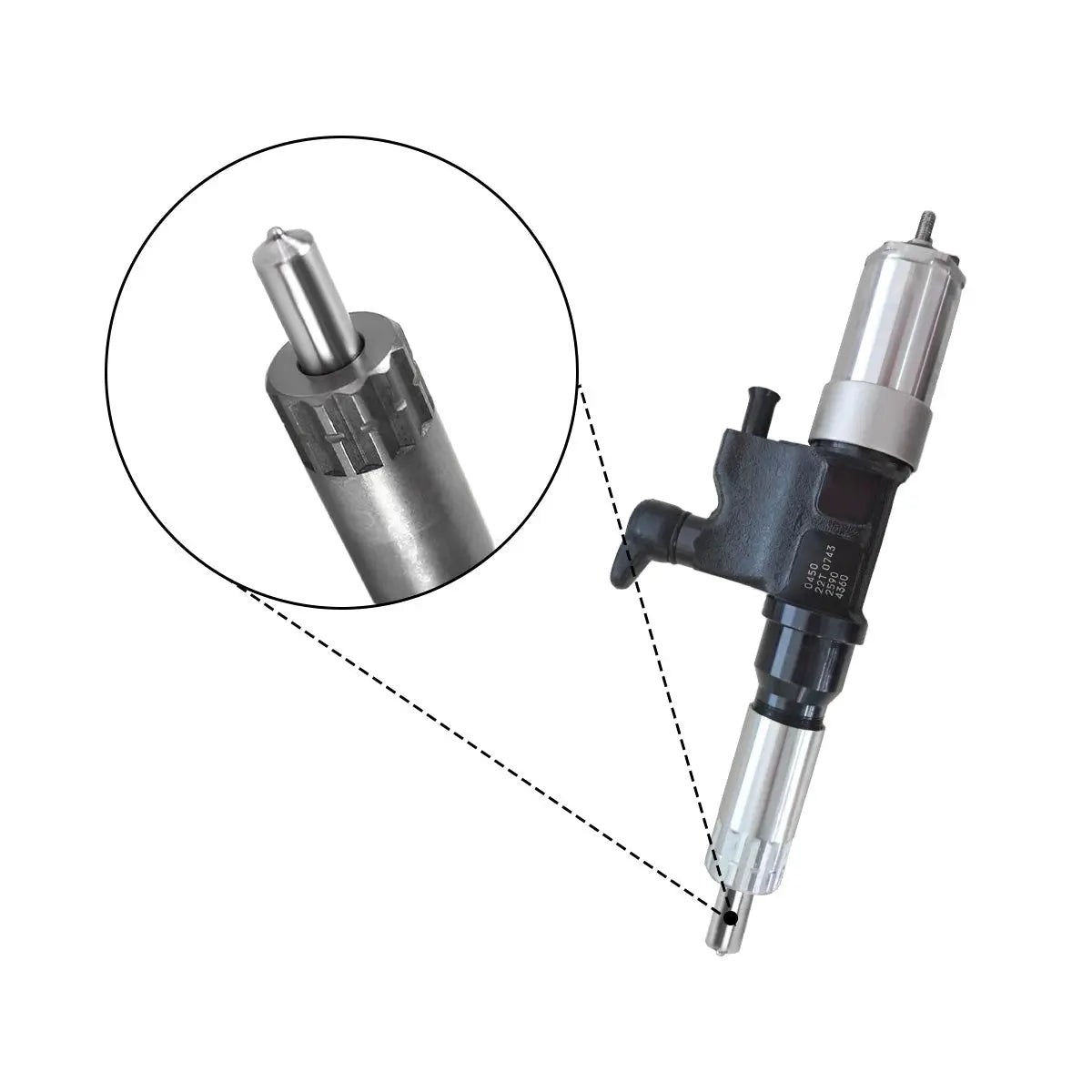 Fuel Injector 095000-0450 Compatible with Isuzu 6HK1 Diesel Engine