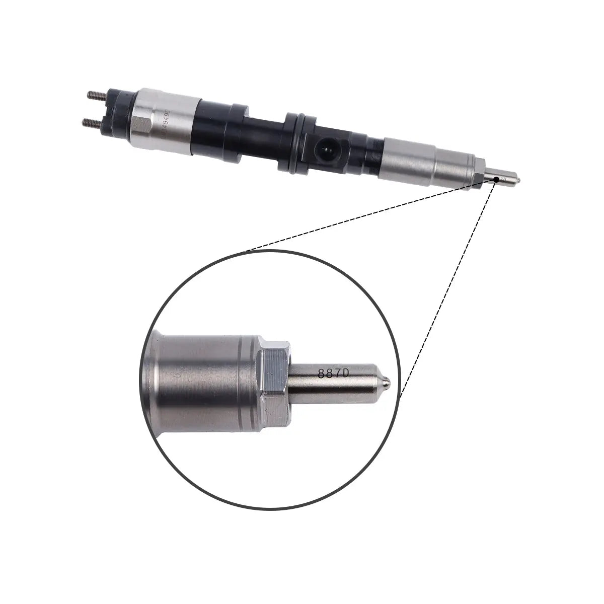 095000-6490 DZ100217 Fuel Injector Compatible with John Deere 7430 6068T D7430 Engine