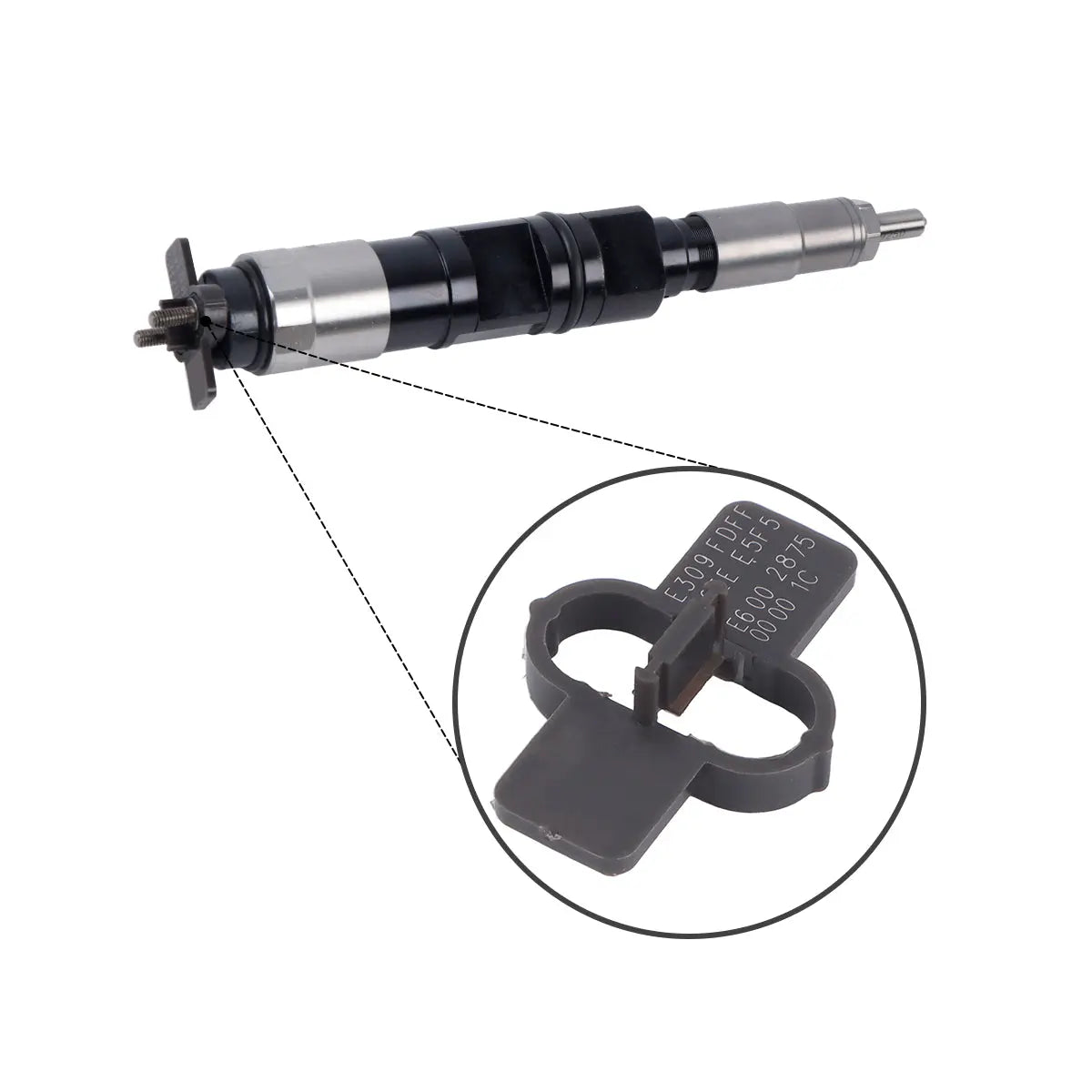 095000-6490 DZ100217 Fuel Injector Compatible with John Deere 7430 6068T D7430 Engine