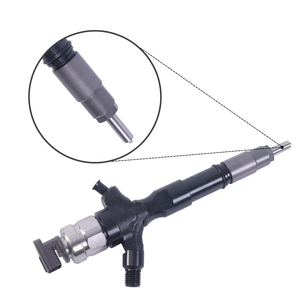 Fuel Injector 095000-7430 23670-39245 Compatible with Toyota Truck Excavator 2KD-FTV Engine