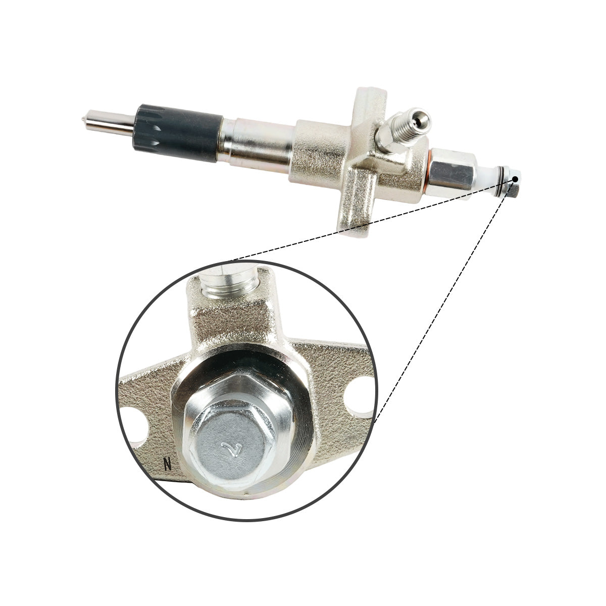Fuel Injector 1-15300421-0 Compatible with Isuzu Hitachi 6BG1  ZX240-3 ZX230 ZX270 Engine