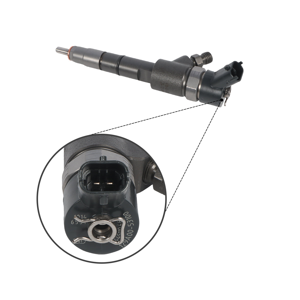 Fuel Injector 0445110464 129A01-53100 129A0153100 Compatible with Yammar 3.3L Engine