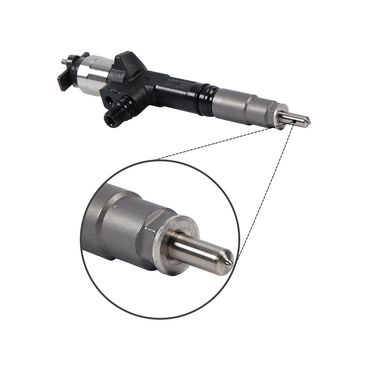 Fuel Injector 1J500-53053 Compatible with Kubota M8560HD M9960HD M4N-071HD12 Engine