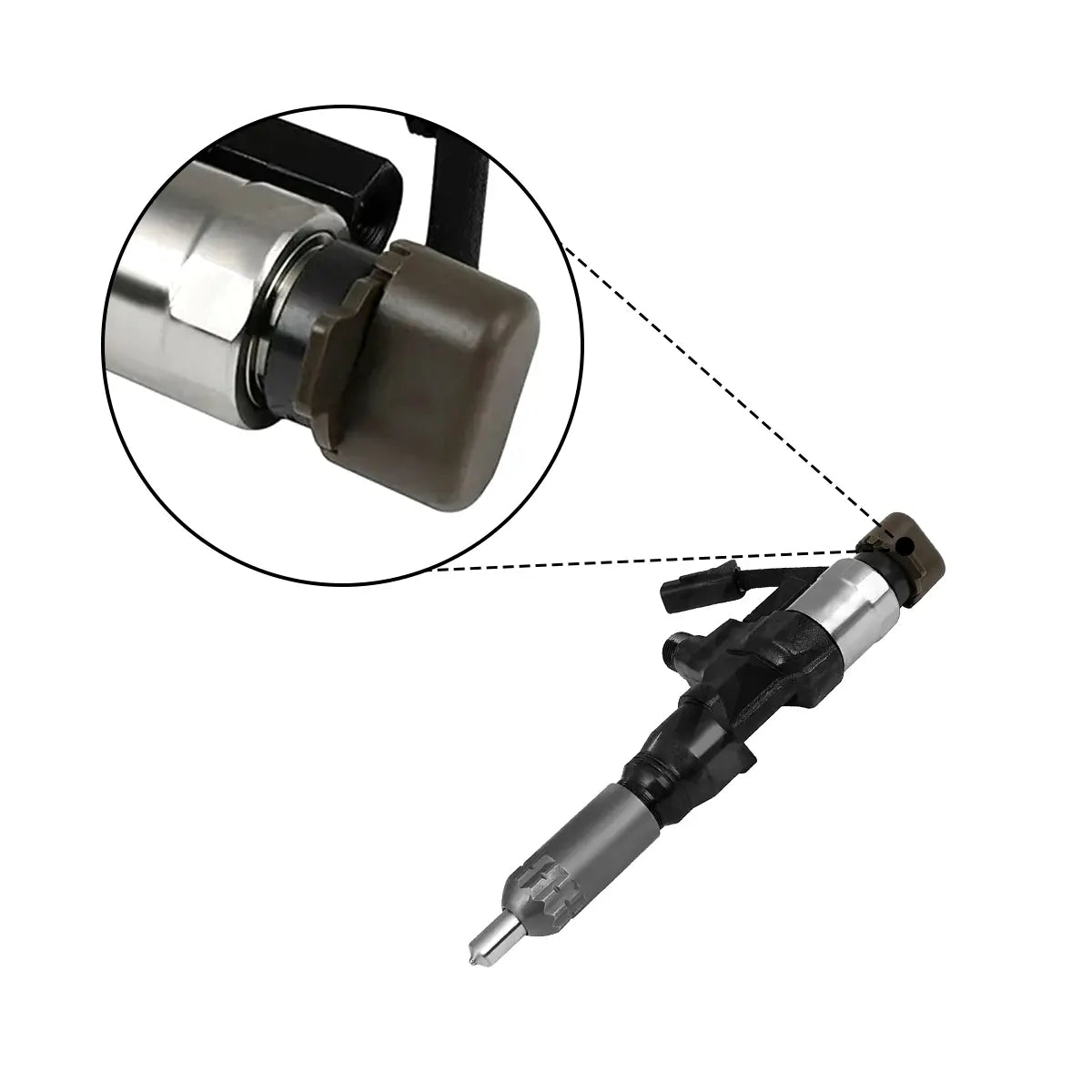 Diesel Fuel Injector 095000-6590 095000-6591 Compatible with Hino 268 7.7L 2005 2006 2007 2008 2009 2010 2011 2012-2017