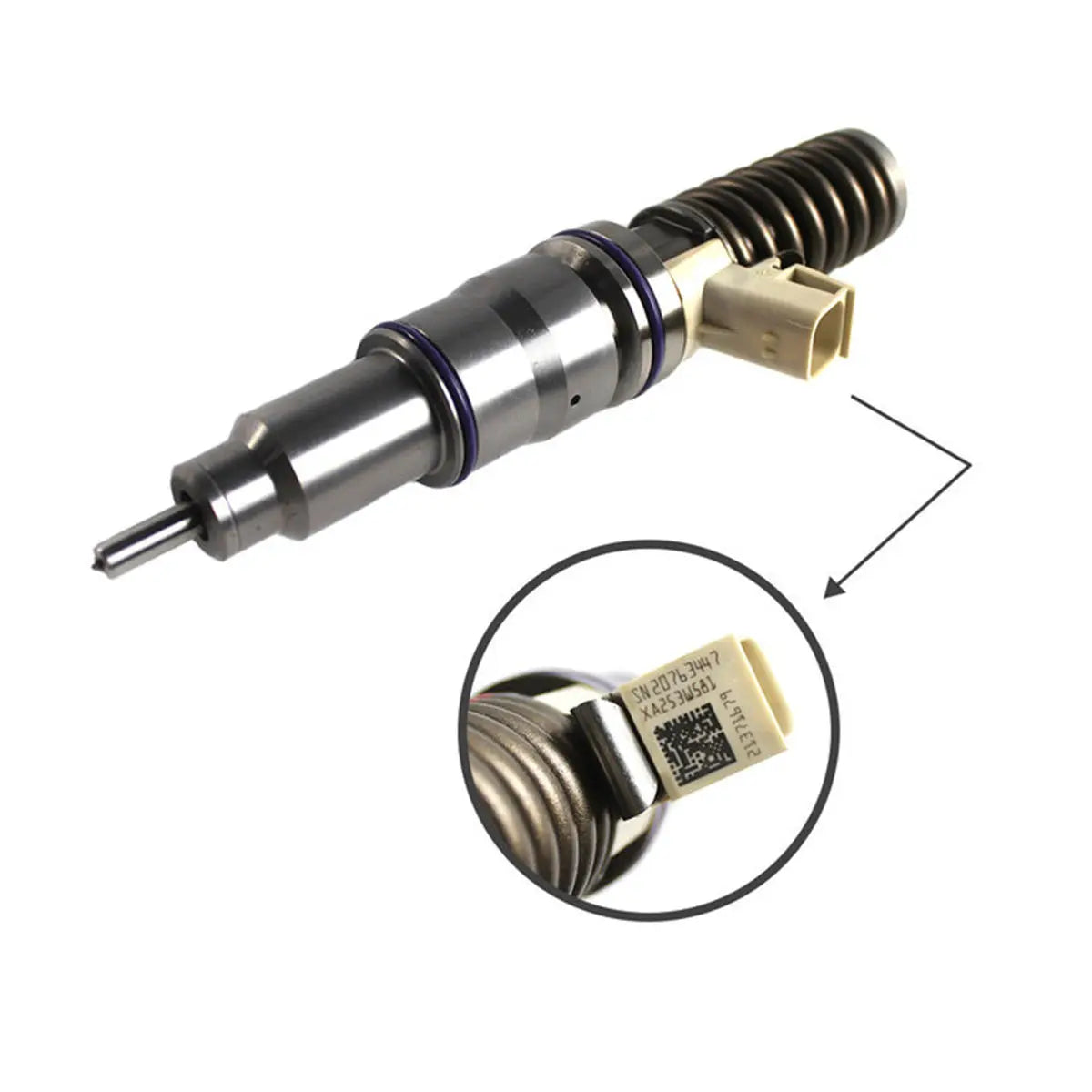 Fuel Injector 20972225 BEBE4D16001 Compatible with Volvo Engine D13A Excavator EC380 EC480 Truck FM400 FH