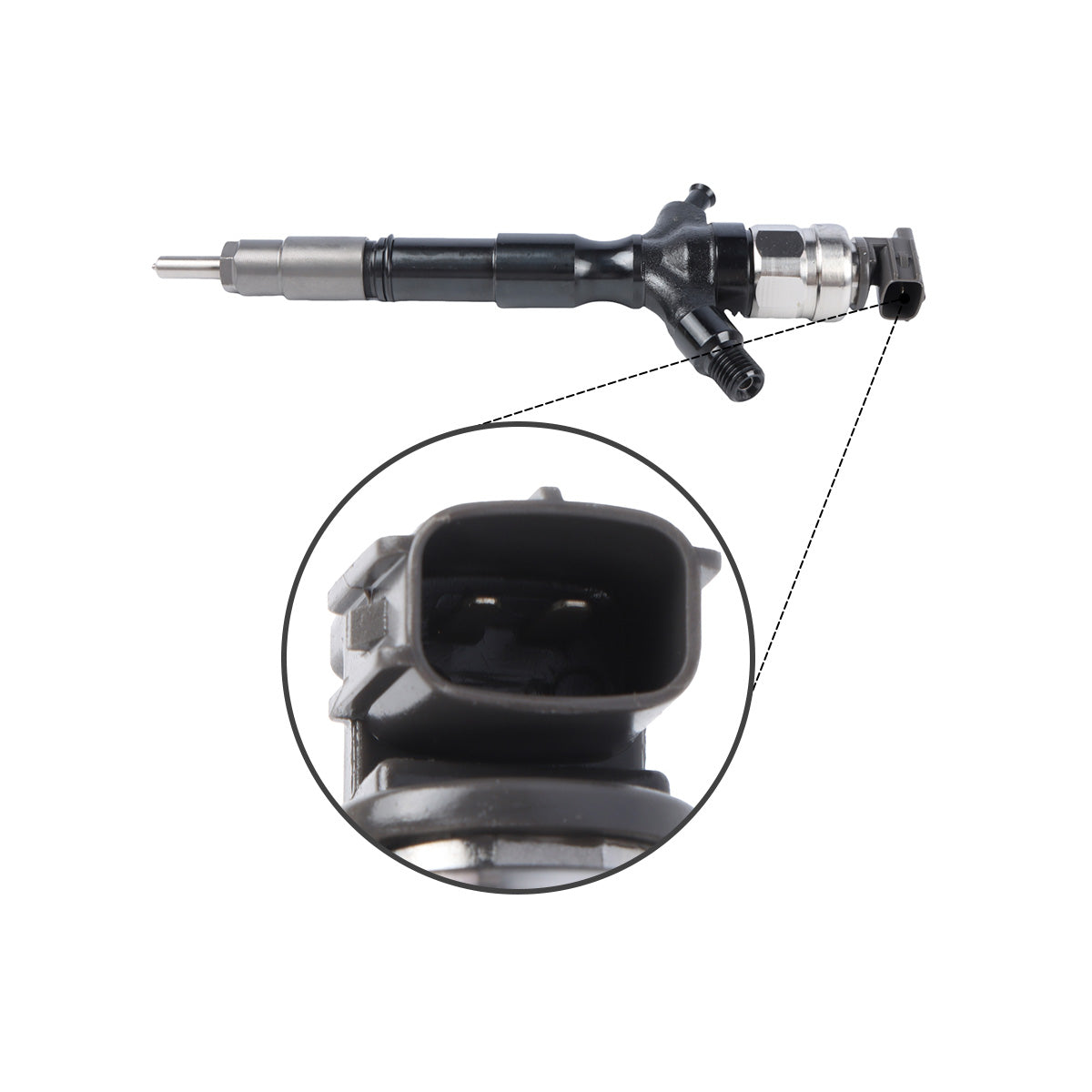 Fuel Injector 23670-0L070 Compatible with Toyota Hilux Hiace 2KD-FTV Engine