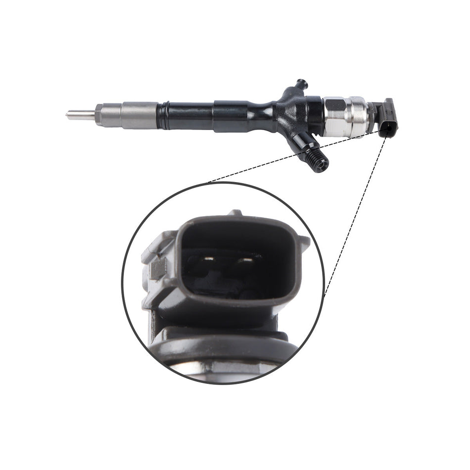 Fuel Injector 23670-0L070 Compatible with Toyota Hilux Hiace 2KD-FTV Engine