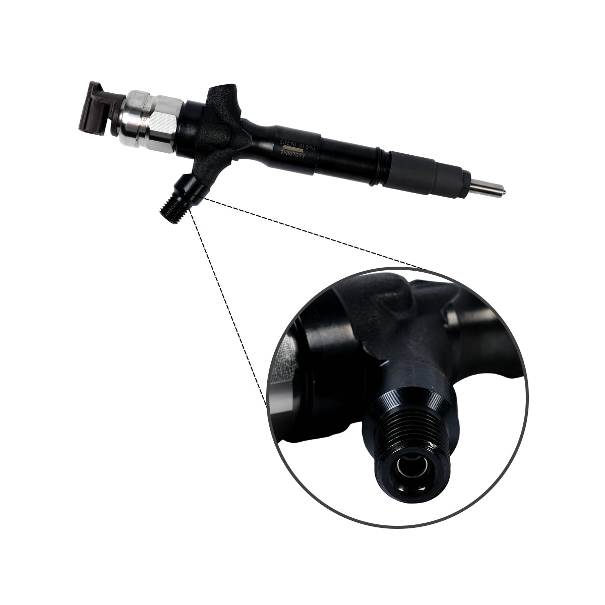 Fuel Injector 23670-0L090 295050-0180 Compatible with Toyota Engine 1KD 2KD Hilux 2.5D 3.0D
