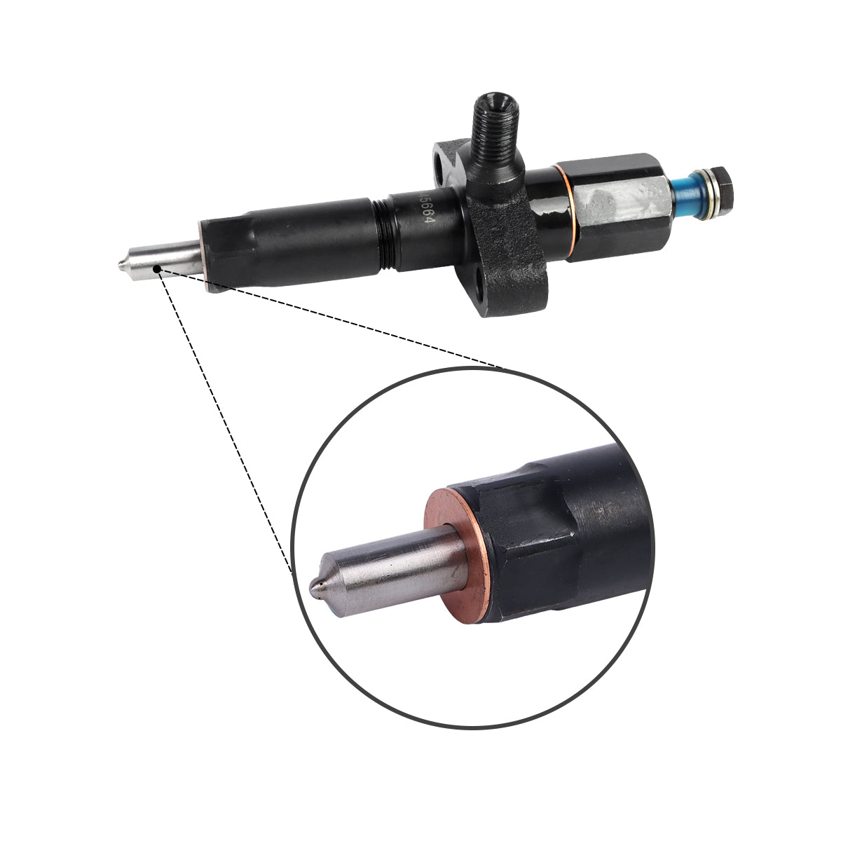 Fuel Injector 2645664 1447218E91 1447218M91 Compatible with Massey Ferguson 3.152 4.203 Series Engines