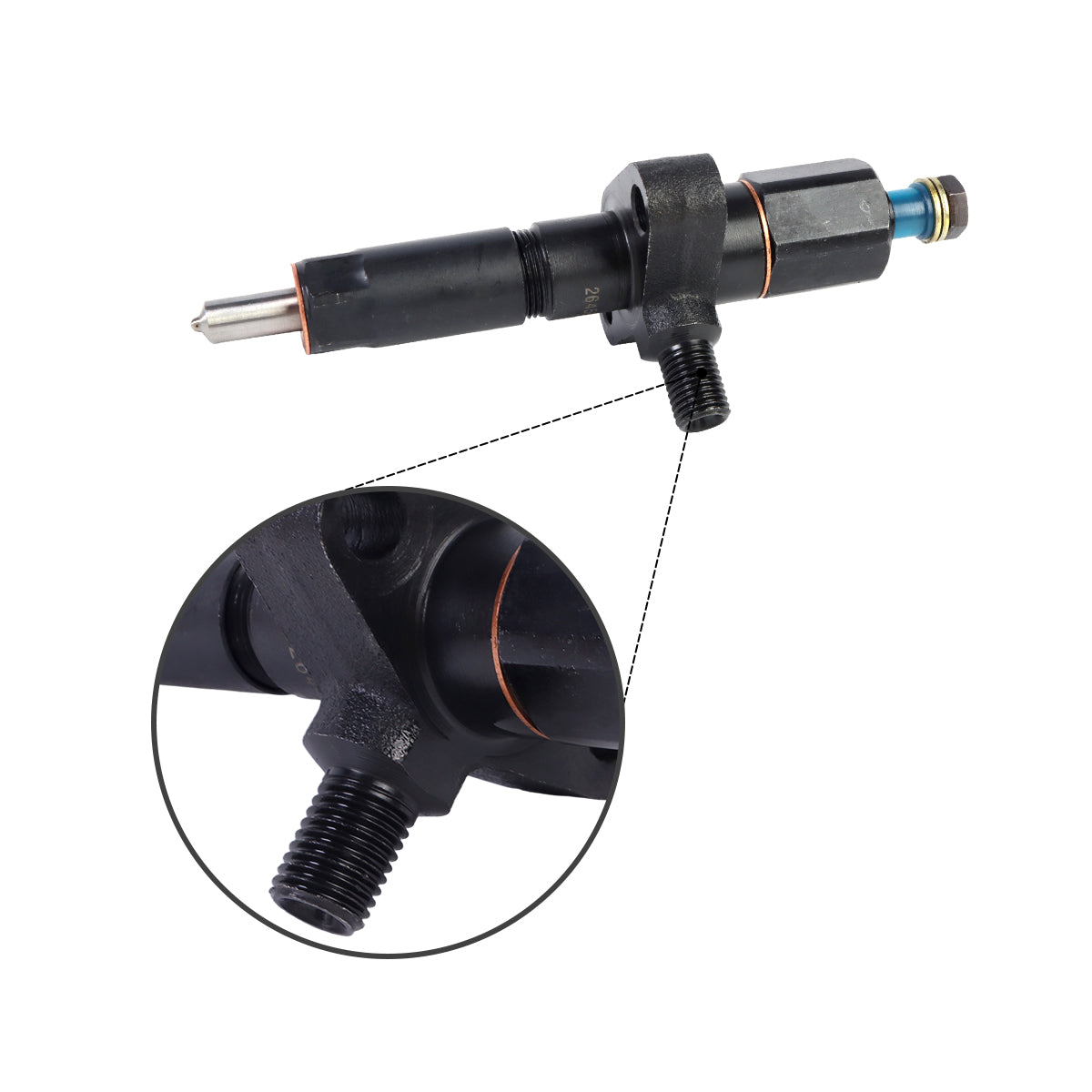Fuel Injector 2645664 1447218E91 1447218M91 Compatible with Massey Ferguson 3.152 4.203 Series Engines