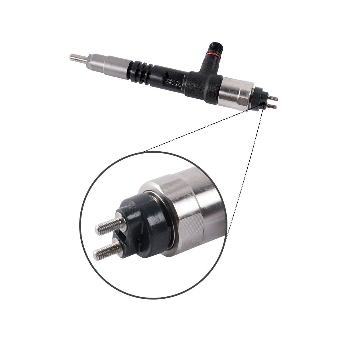 Fuel Injector 295050-1090 6275-11-3100 Compatible with Komatsu Excavator PC138US-10 PC138USLC-10