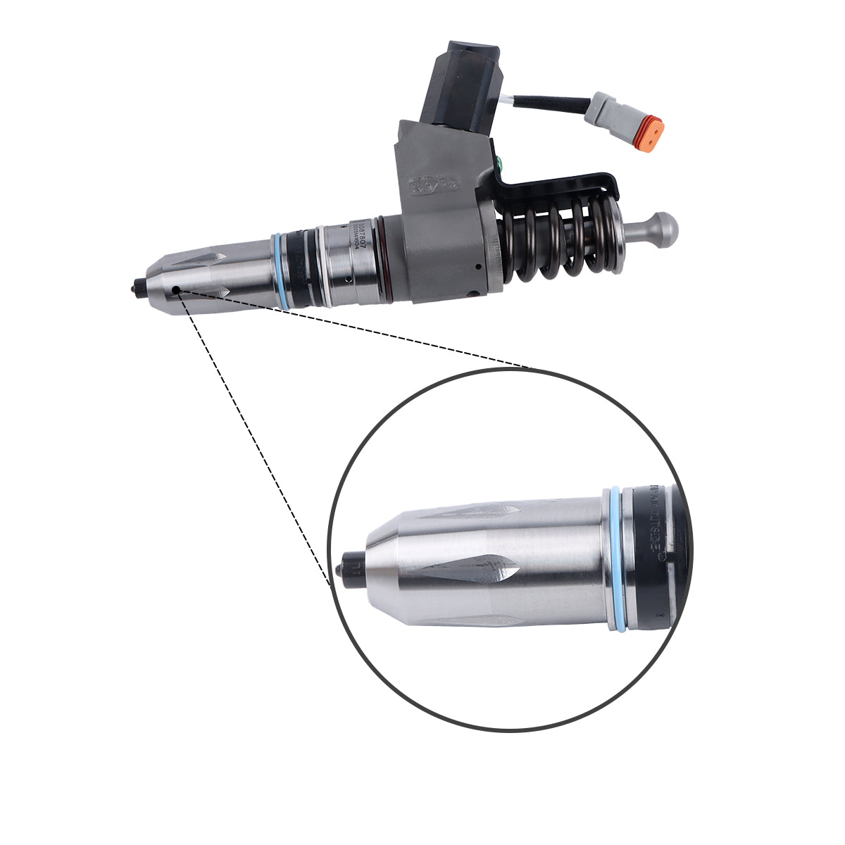 Fuel Injector 3087807 Compatible with Cummins Celect Engine N14 NTA14 N14C ELECT PLUS Engine Series