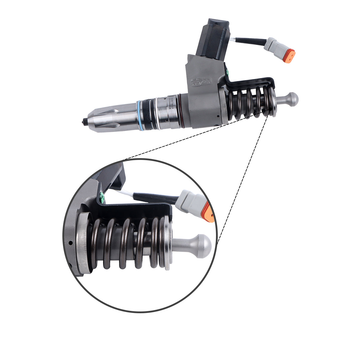 Fuel Injector 3087807 Compatible with Cummins Celect Engine N14 NTA14 N14C ELECT PLUS Engine Series