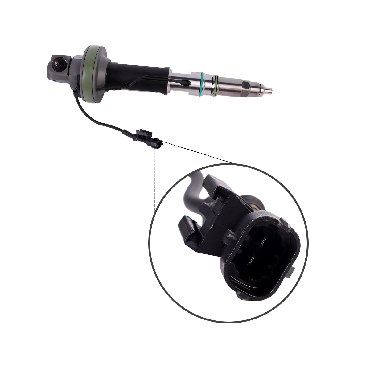Fuel Injector 4955526 Compatible with Cummins Engine QSK50 QSK38 QSK19 KTA19 K19