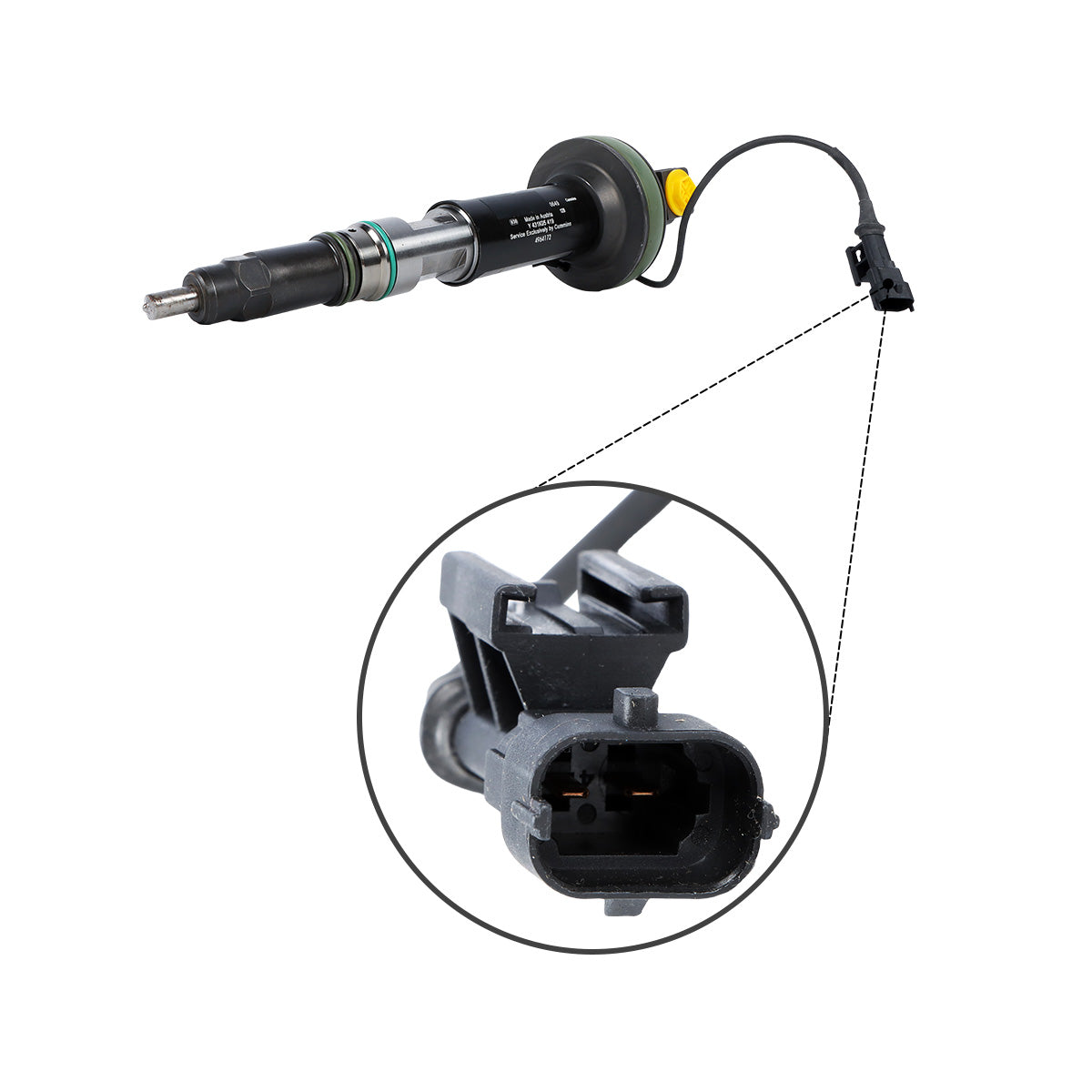 Fuel Injector 4964172 Compatible with Cummins QSK QSK38 QSK50 Engine